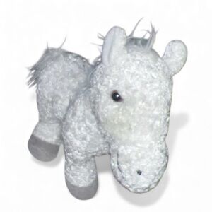 Plush White Horse Stuffed Animal